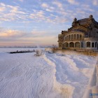 Cazinoul Constanța și Marea Neagră înghețată (sursă: fotografu.ro)