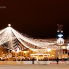 Decorațiuni de iarnă și târgul de Crăciun în Sibiu