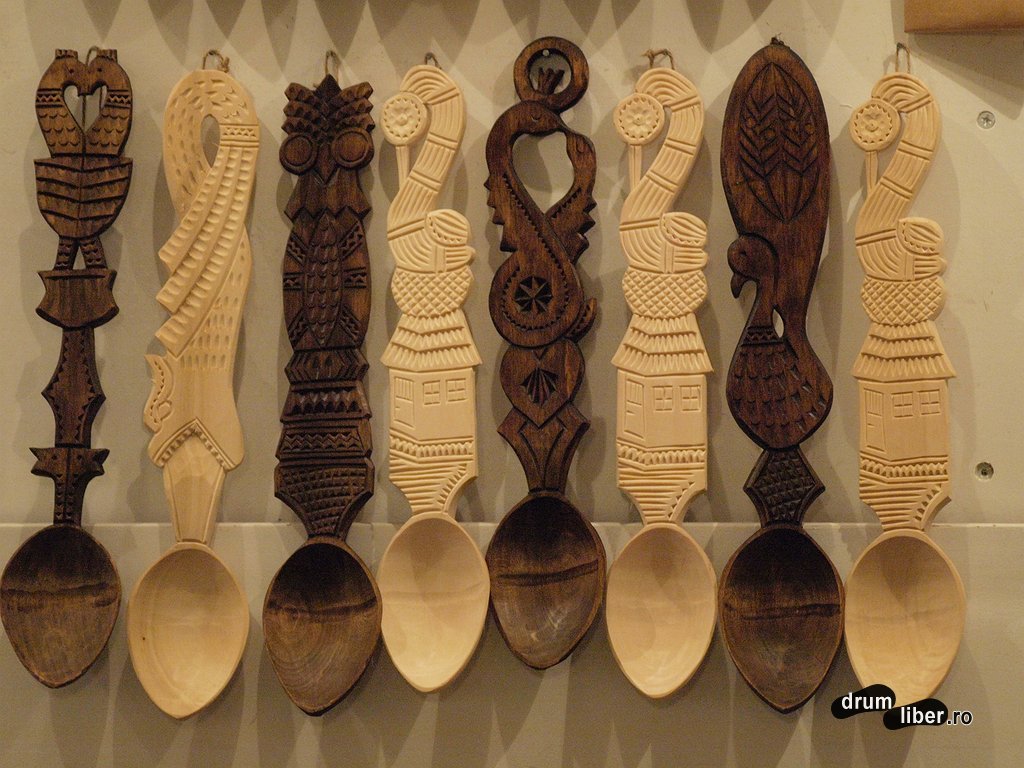 Linguri din lemn la Sighișoara